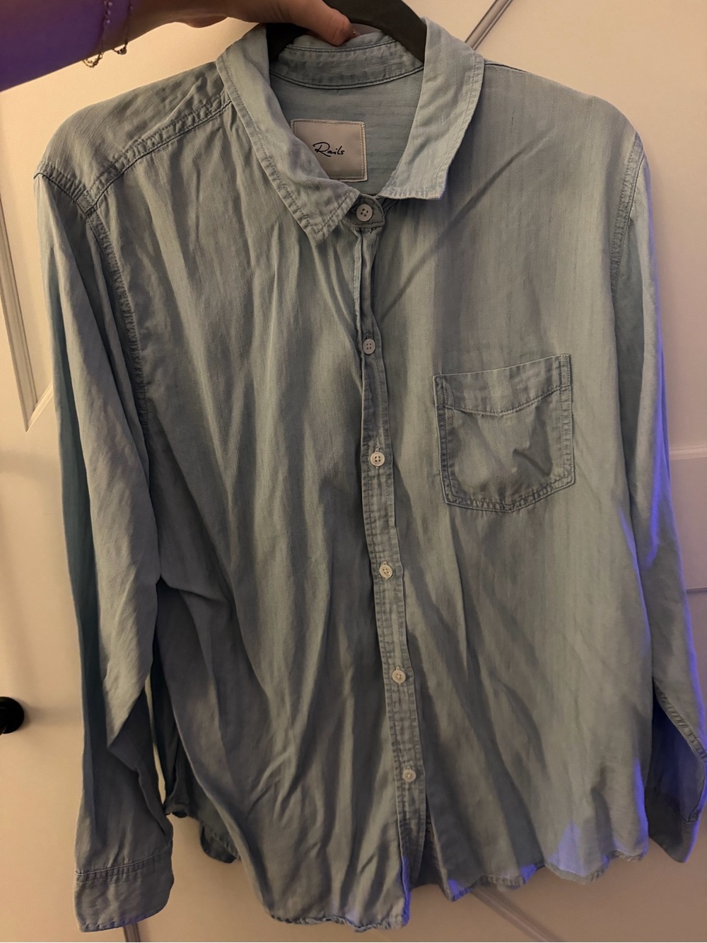 Rails Women’s Light Blue Denim Shirt - Casual Button-Down